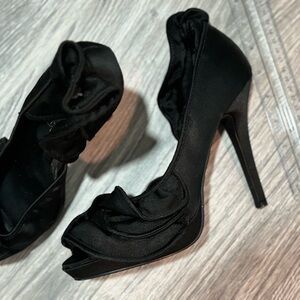 Women black 6” pencil heel stillo sandal